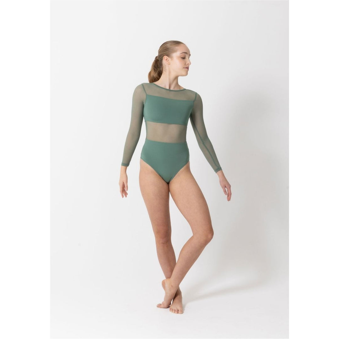 Studio 7 Dancewear Girls Cleo Long Sleeve Mesh Leotard