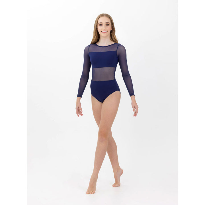Studio 7 Dancewear Womens Cleo Long Sleeve Mesh Leotard