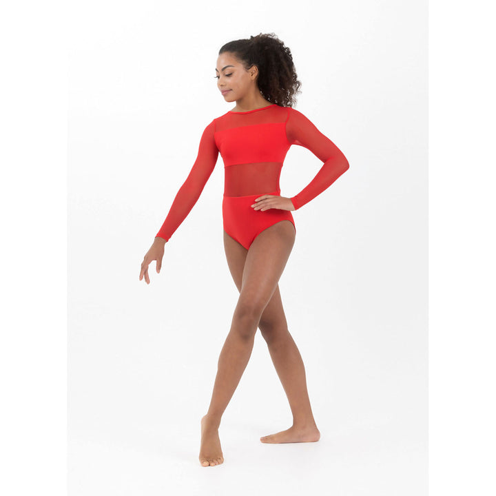 Studio 7 Dancewear Girls Cleo Long Sleeve Mesh Leotard