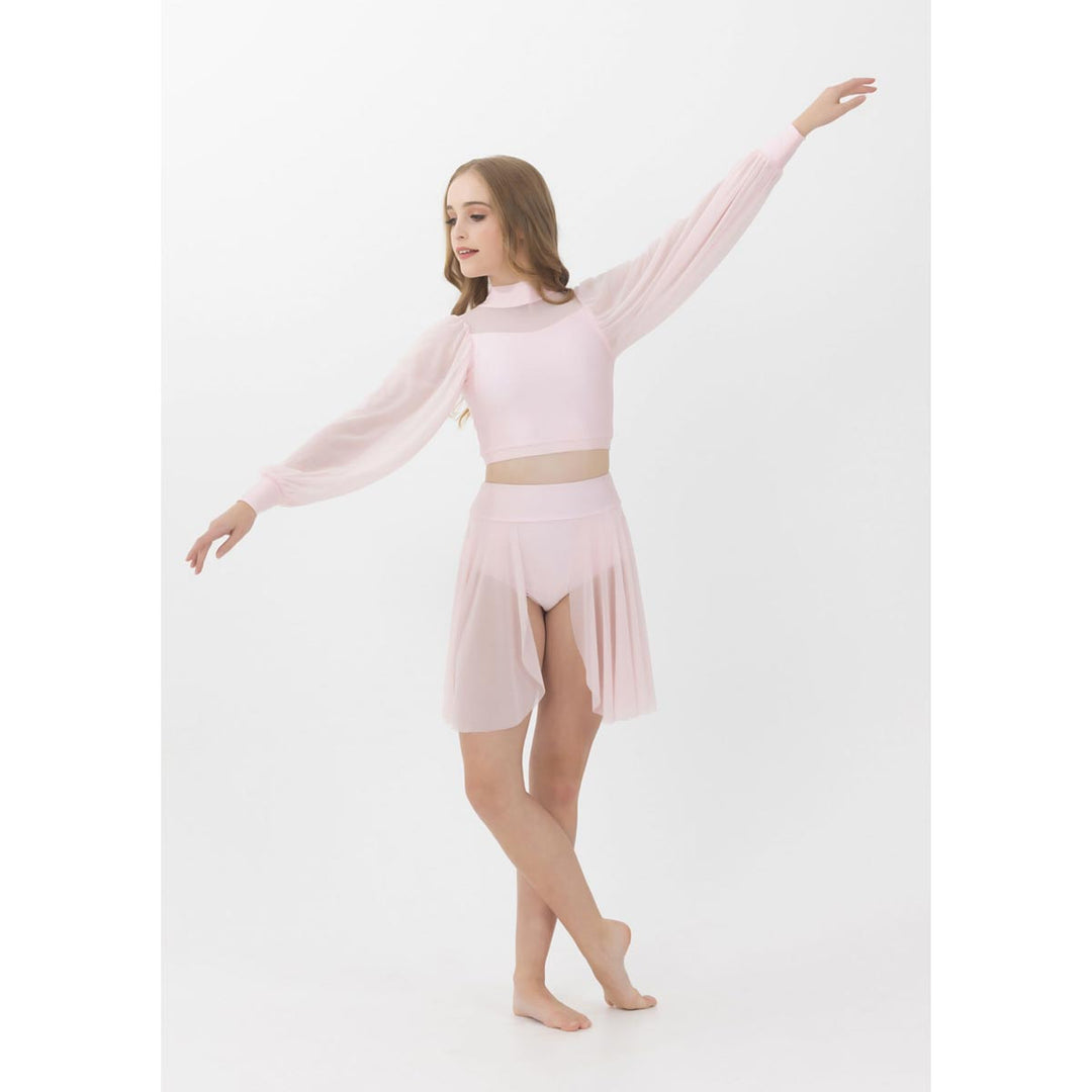 Studio 7 Dancewear Annabelle Bishop Sleeve Crop Top Adults