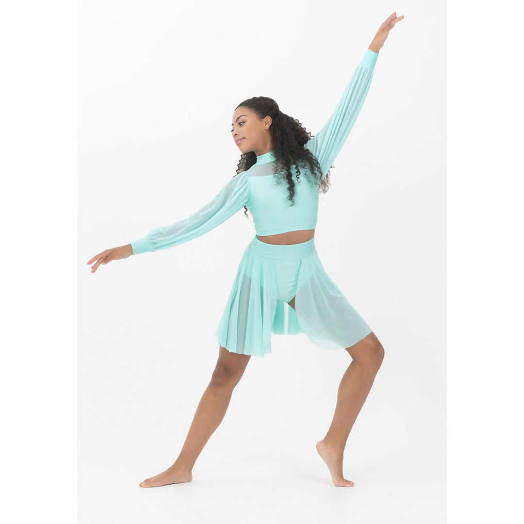 Studio 7 Dancewear Annabelle Bishop Sleeve Crop Top Adults