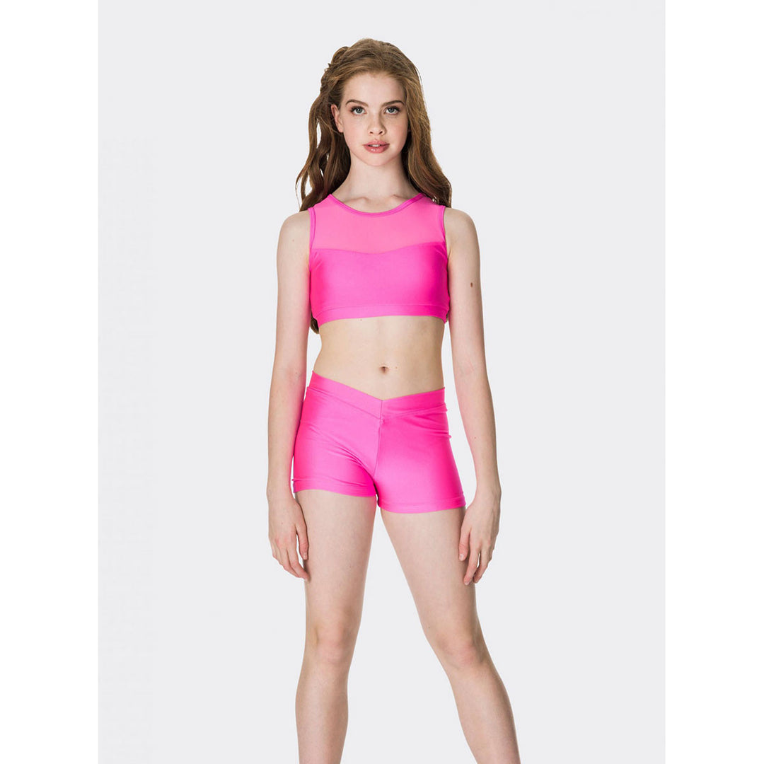 Studio 7 Dancewear Girls Mesh Performance Crop Top