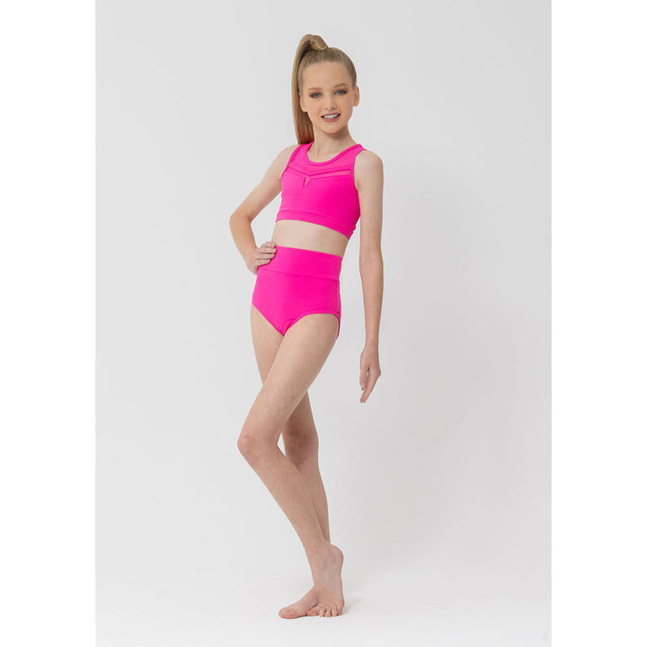 Studio 7 Dancewear Molly Mesh Detailed Crop Top Adult Sizes