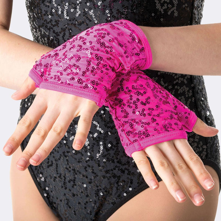 Studio 7 Dancewear Sequin Fingerless Gloves Adult One Size