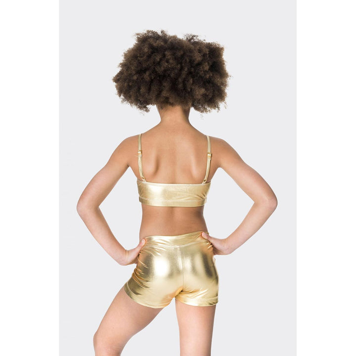 Studio 7 Dancewear Hot Shorts V-Band Front Metallic Children