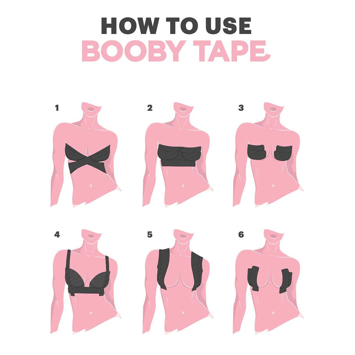 Booby Tape - Black, Brown, Nude &amp; White - Studio 7 Dancewear