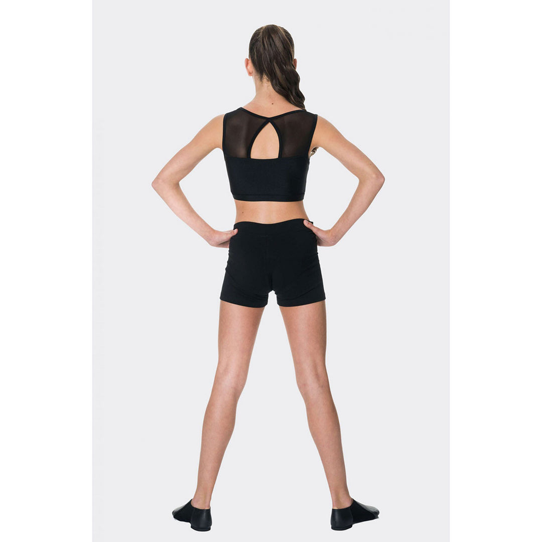 Studio 7 Dancewear Girls Mesh Performance Crop Top