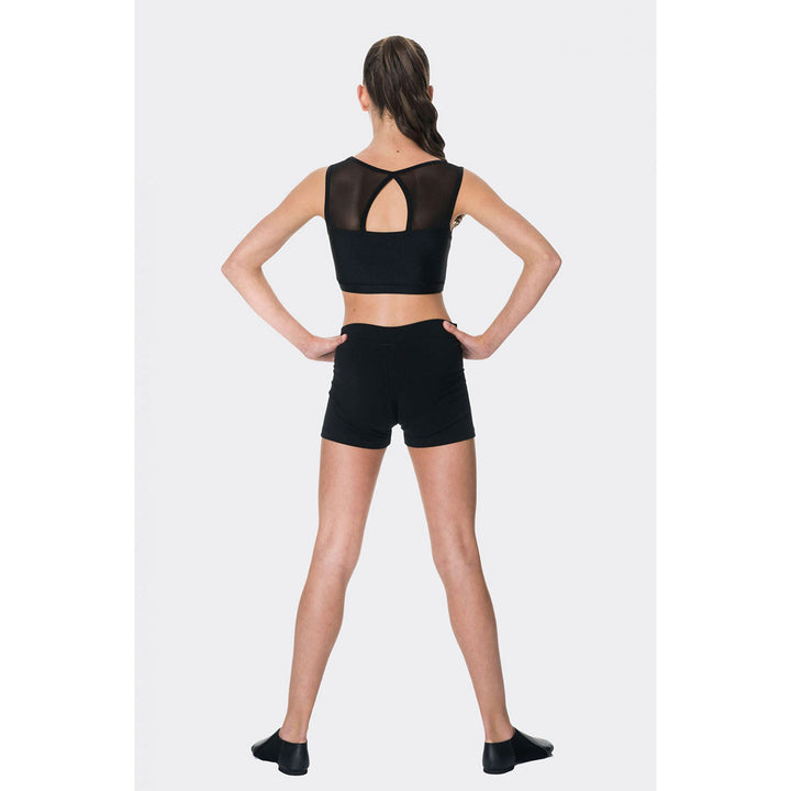 Studio 7 Dancewear Girls Mesh Performance Crop Top
