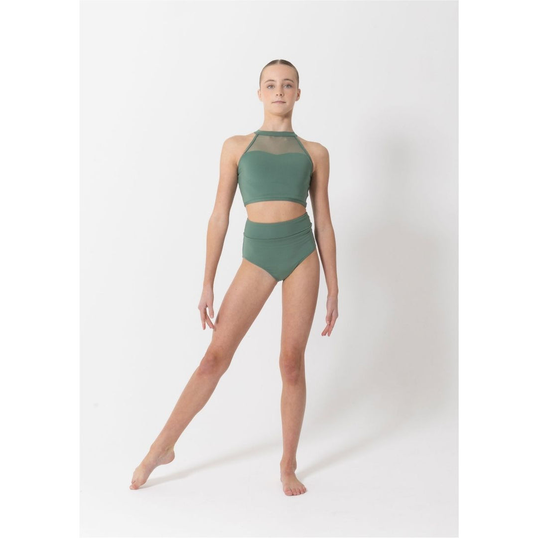 Studio 7 Dancewear Performance Mesh Girls Crop Top