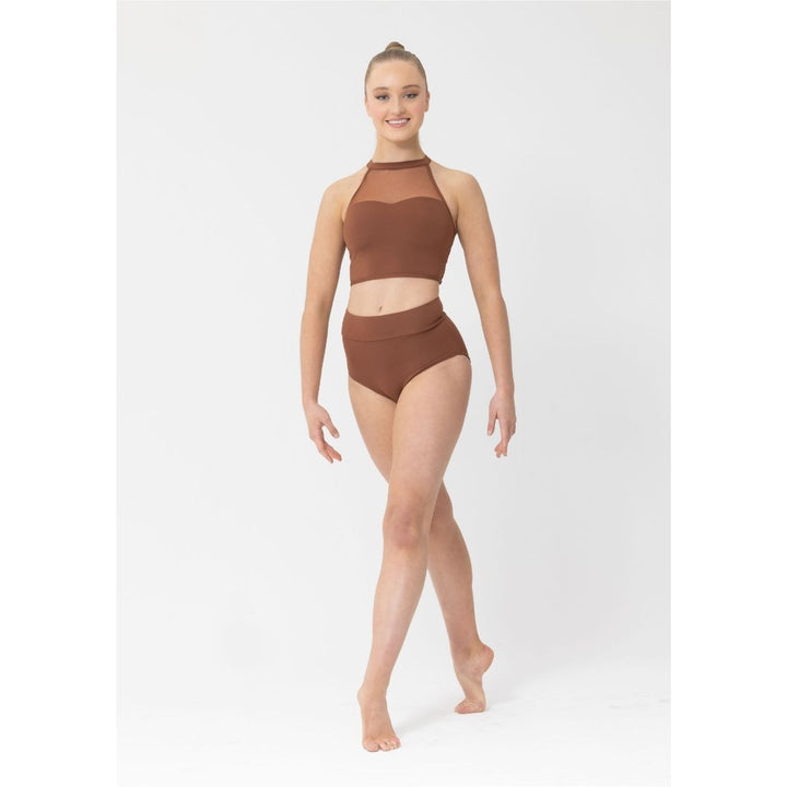 Studio 7 Dancewear Performance Mesh Girls Crop Top