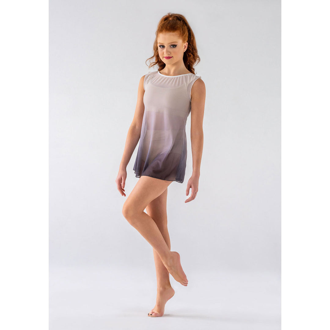 Studio 7 Dancewear Mesh Slip Ombre Lyrical Womens Dress