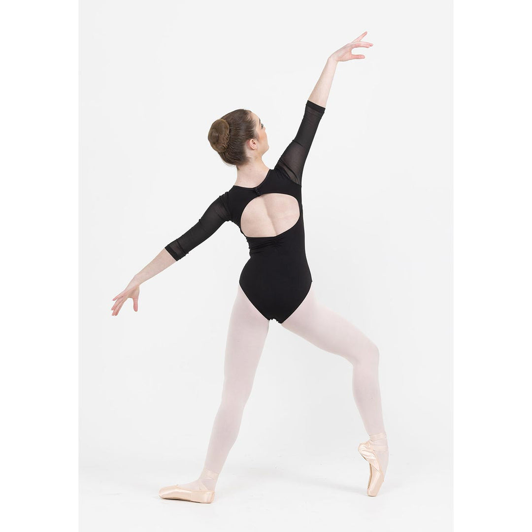 Studio 7 Dancewear Michaela 3/4 Mesh Sleeve Leotard Adults