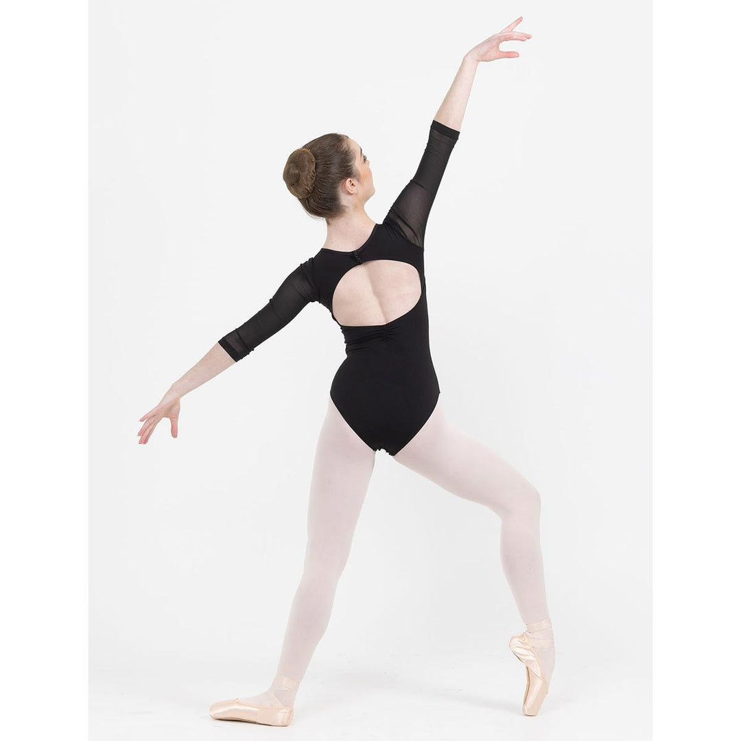 Studio 7 Dancewear Michaela 3/4 Mesh Sleeve Leotard Children