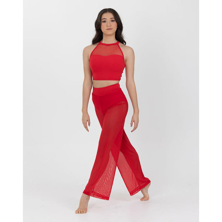 Studio 7 Dancewear Performance Mesh Womens Crop Top