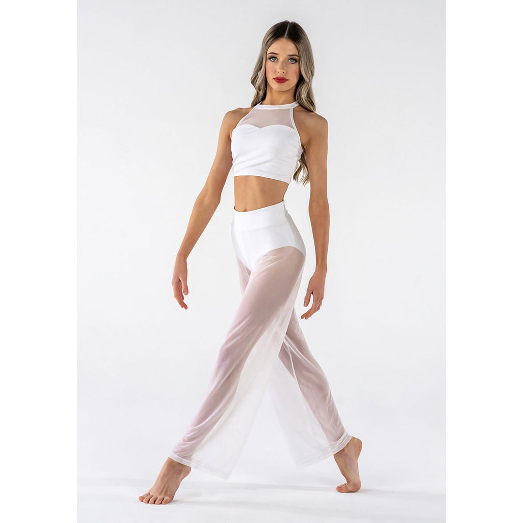 Studio 7 Dancewear Performance Mesh Womens Crop Top