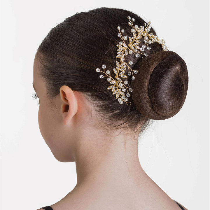 Studio 7 Dancewear Floral Gold Blooming Sparkle Hairpiece