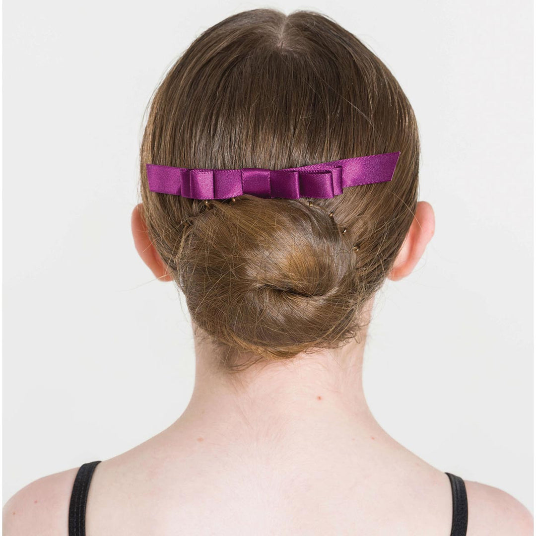 Studio 7 Dancewear Satin Hair Bows Built-In Plastic Comb