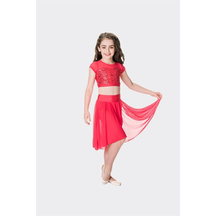 Studio 7 Dancewear Attitude Sequin Crop Top Adult Sizes