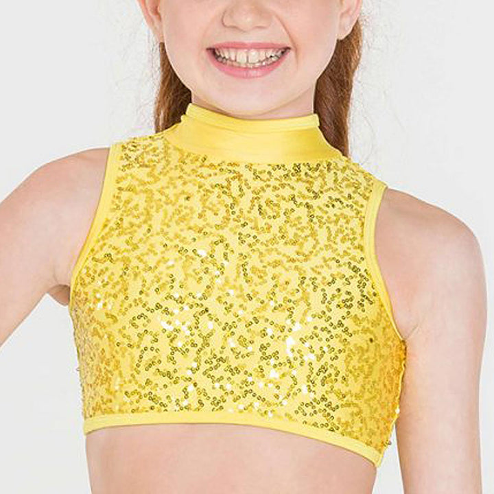 Studio 7 Dancewear Sequinned Cabaret Crop Top Children Sizes