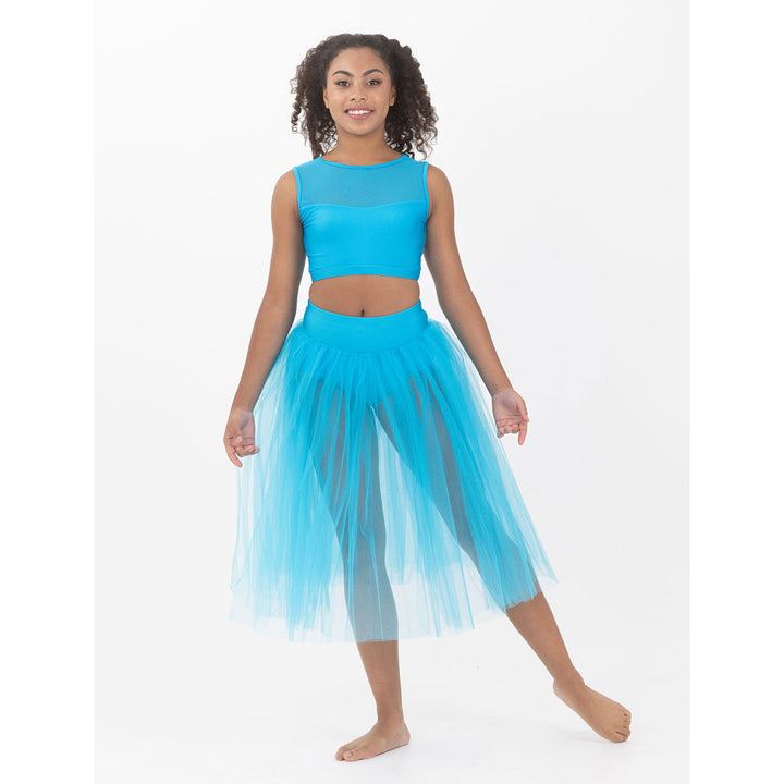 Studio 7 Dancewear Girls Mesh Performance Crop Top