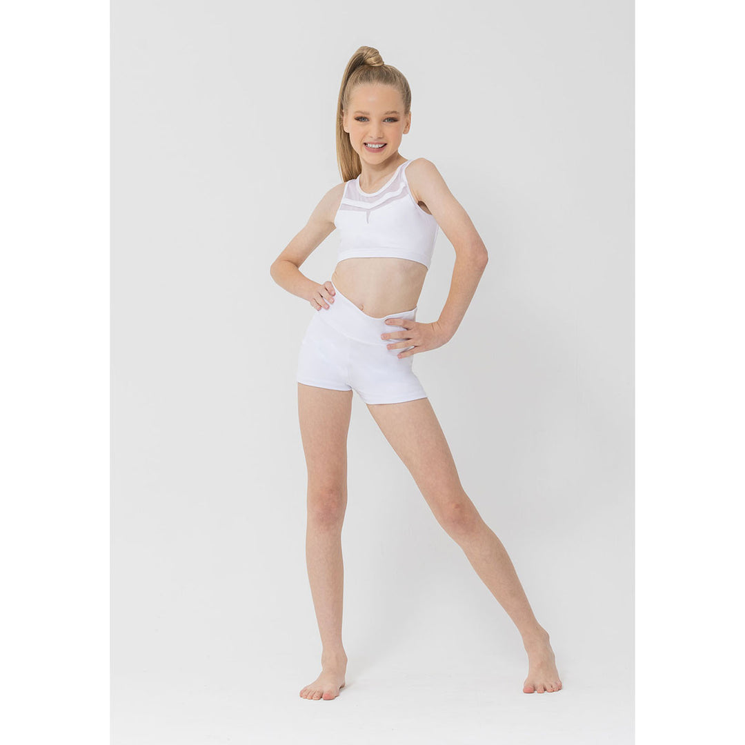 Studio 7 Dancewear Molly Mesh Detailed Crop Top Adult Sizes