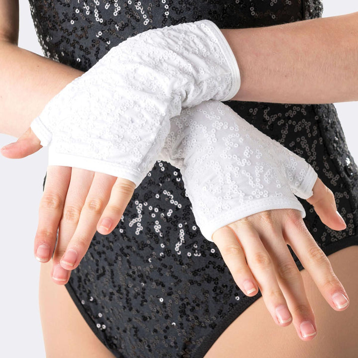 Studio 7 Dancewear Sequin Fingerless Gloves Adult One Size
