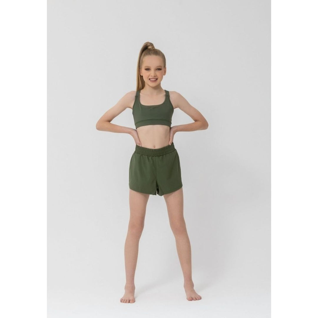 Studio 7 Dancewear Eco Running curved hem Shorts - Adults
