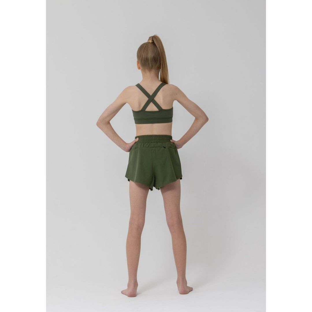 Studio 7 Dancewear Eco Running curved hem Shorts - Adults