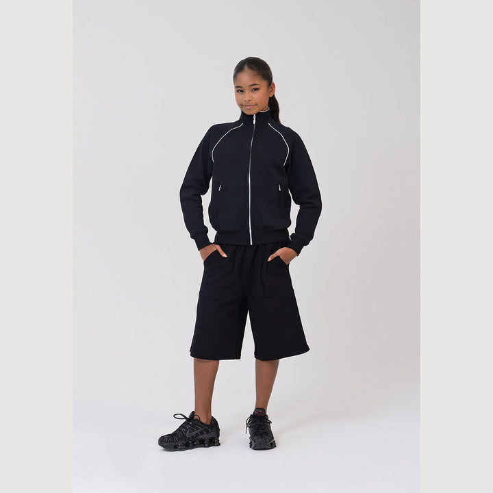 Studio 7 Dancewear Studio Jacket girl wearing, front view