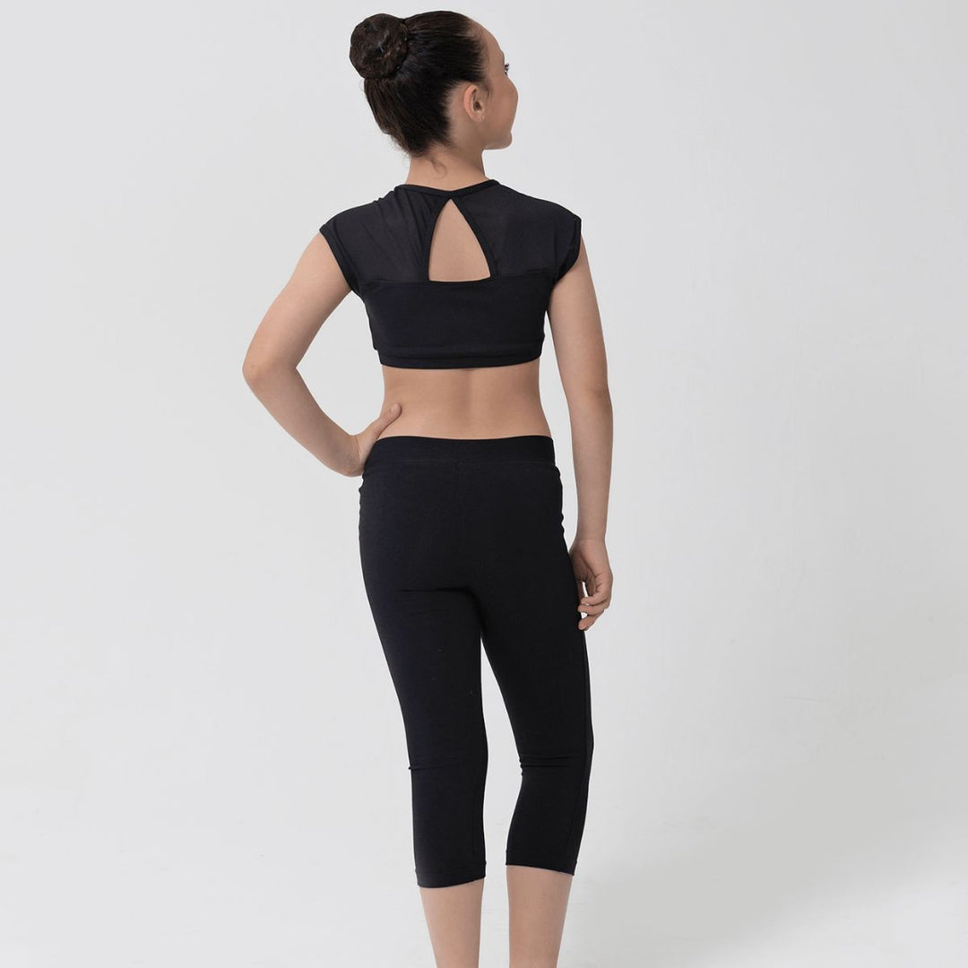 Studio 7 Dancewear Girls 3/4 Cotton Leggings