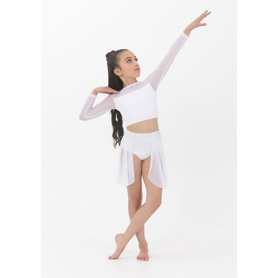 Studio 7 Dancewear Tyler Mesh Long Sleeve Crop Top  Children