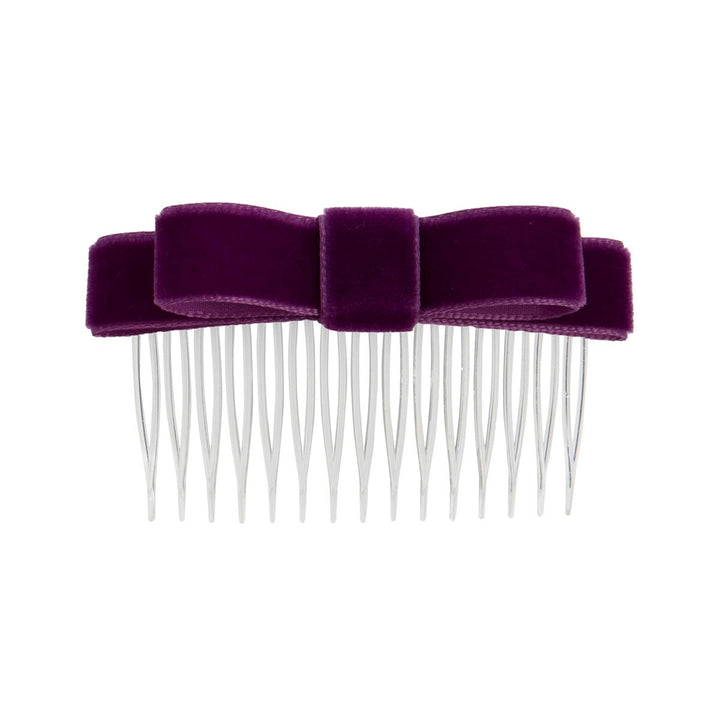 Energetiks Velvet Hair Bow with Comb for Dance &amp; Performance