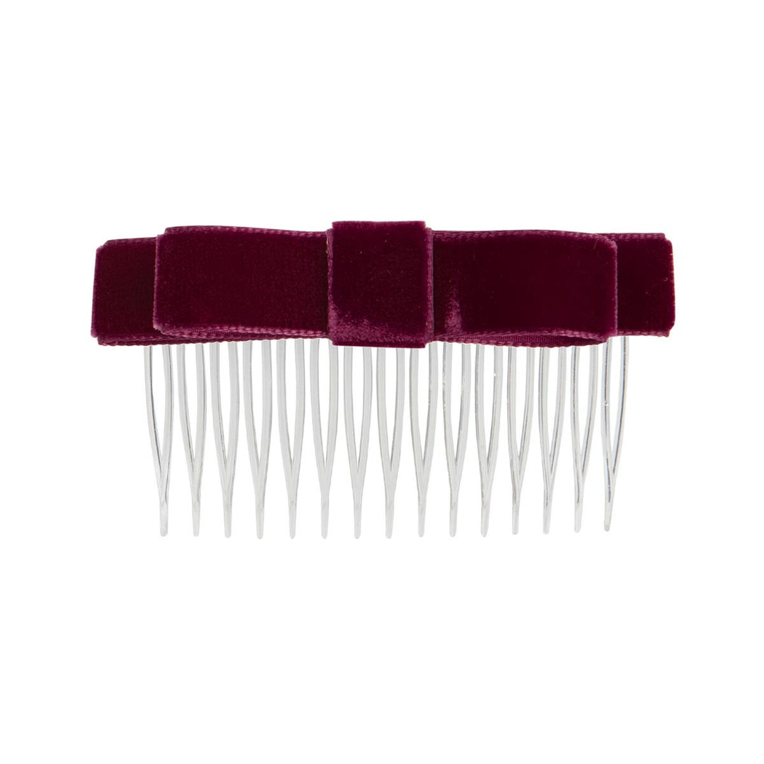Energetiks Velvet Hair Bow with Comb for Dance &amp; Performance