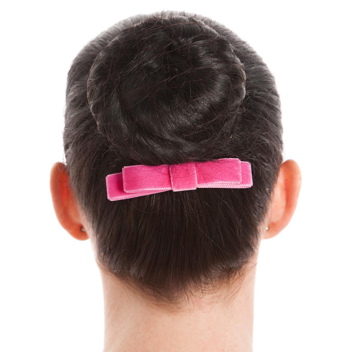 Energetiks Velvet Hair Bow with Comb for Dance &amp; Performance
