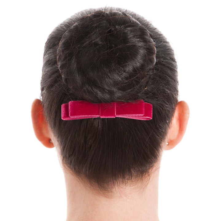 Energetiks Velvet Hair Bow with Comb for Dance &amp; Performance