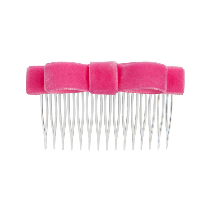 Energetiks Velvet Hair Bow with Comb for Dance &amp; Performance