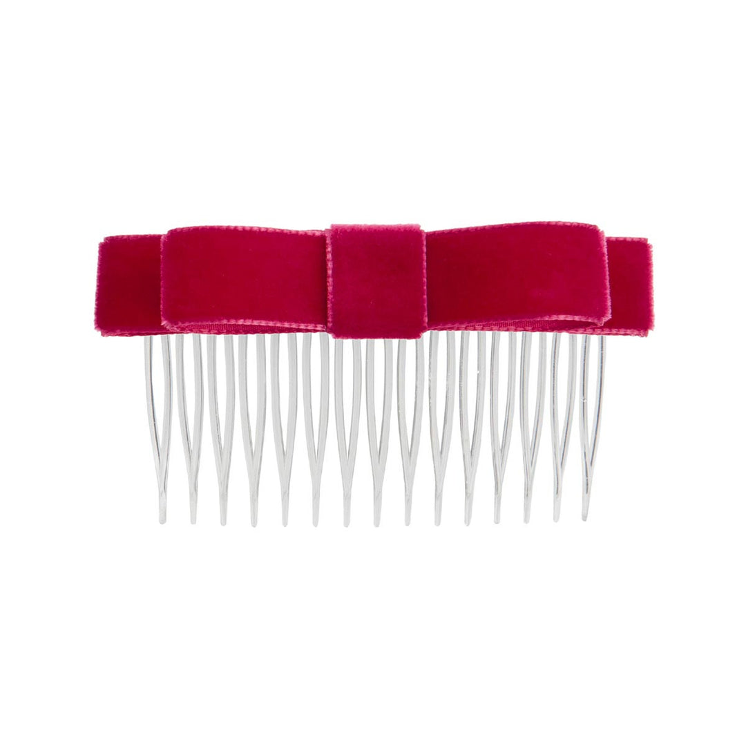 Energetiks Velvet Hair Bow with Comb for Dance &amp; Performance