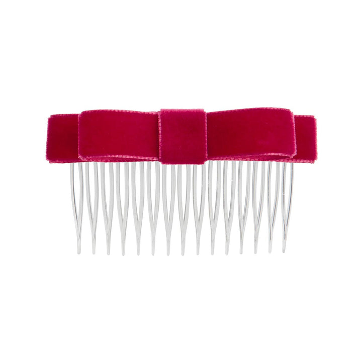 Energetiks Velvet Hair Bow with Comb for Dance &amp; Performance