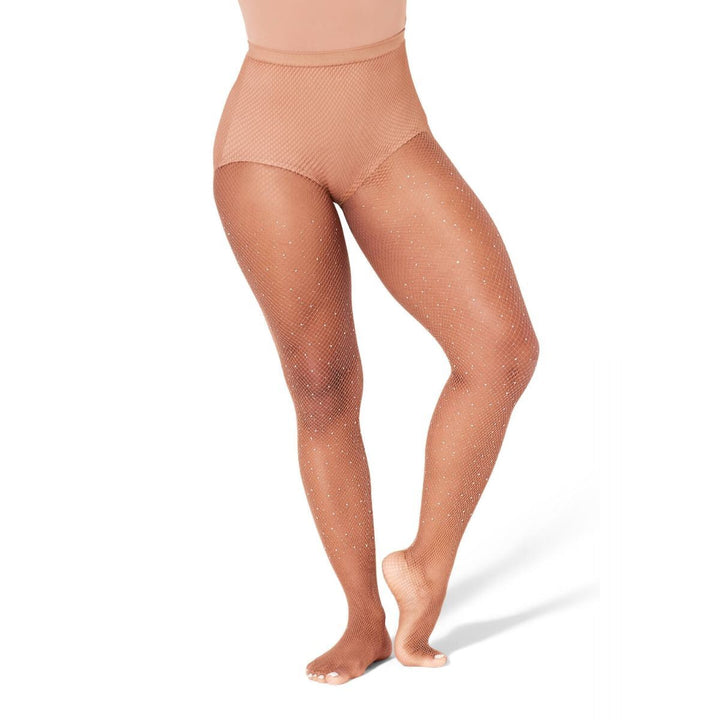 Capezio All-Over Rhinestone Fishnet Dance Tights Adult Sizes