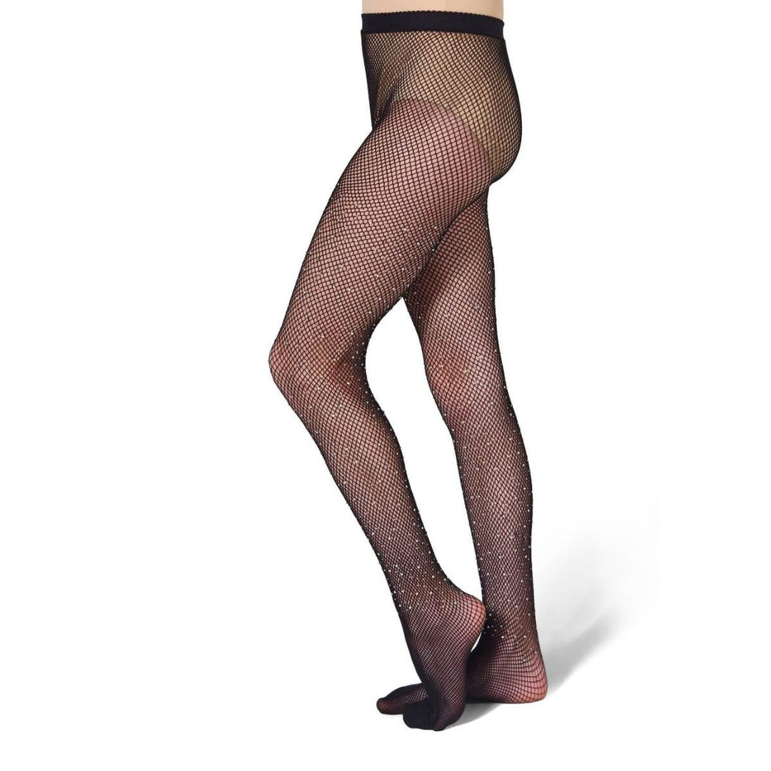 Capezio All-Over Rhinestone Fishnet Tight Girls Sizes