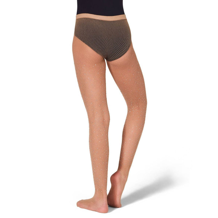 Capezio All-Over Rhinestone Fishnet Tight Girls Sizes