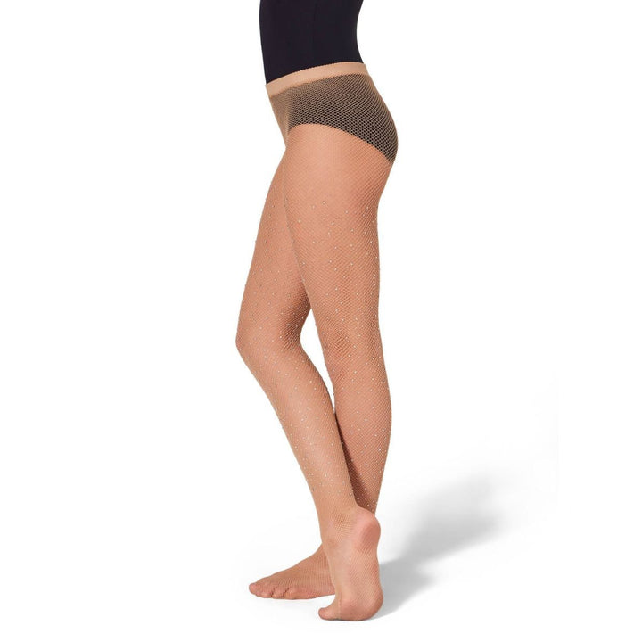 Capezio All-Over Rhinestone Fishnet Tight Girls Sizes