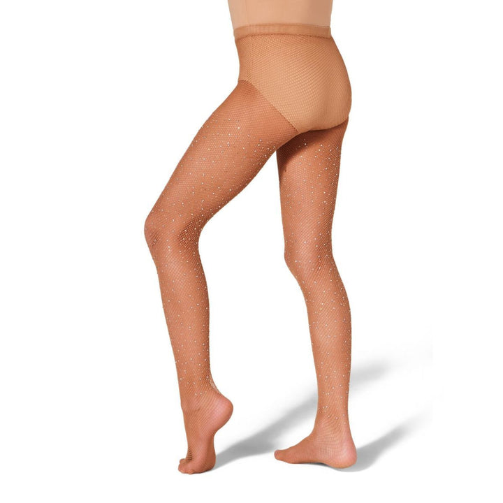 Capezio All-Over Rhinestone Fishnet Tight Girls Sizes