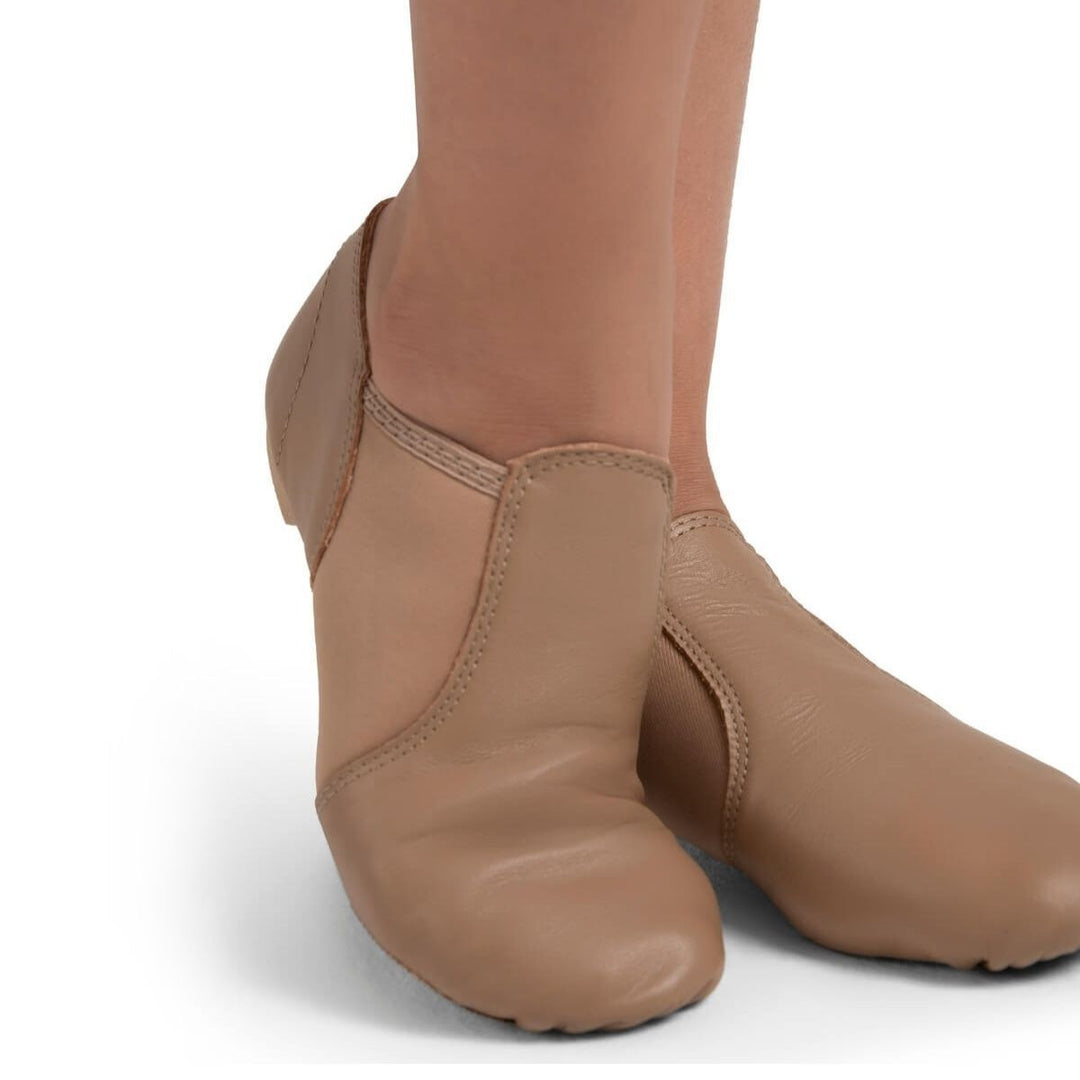 Capezio E Series Leather Jazz Shoe Slip On Children