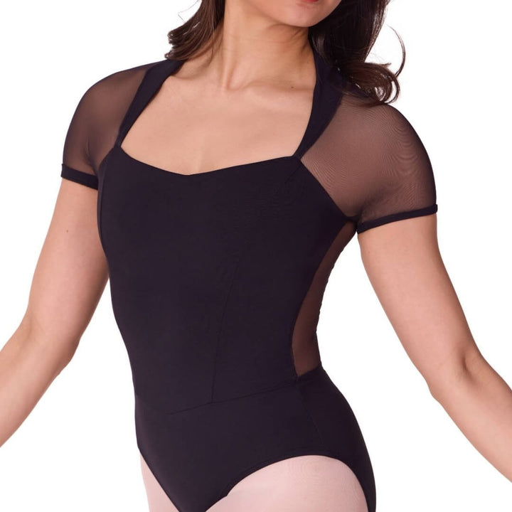 Capezio Soft Elegance Corset Short Sleeve Leotard Womens
