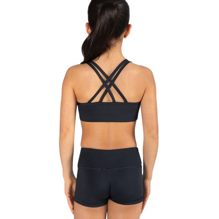 Energetiks Girls Roxy Cross Back Supportive Dance Crop Top