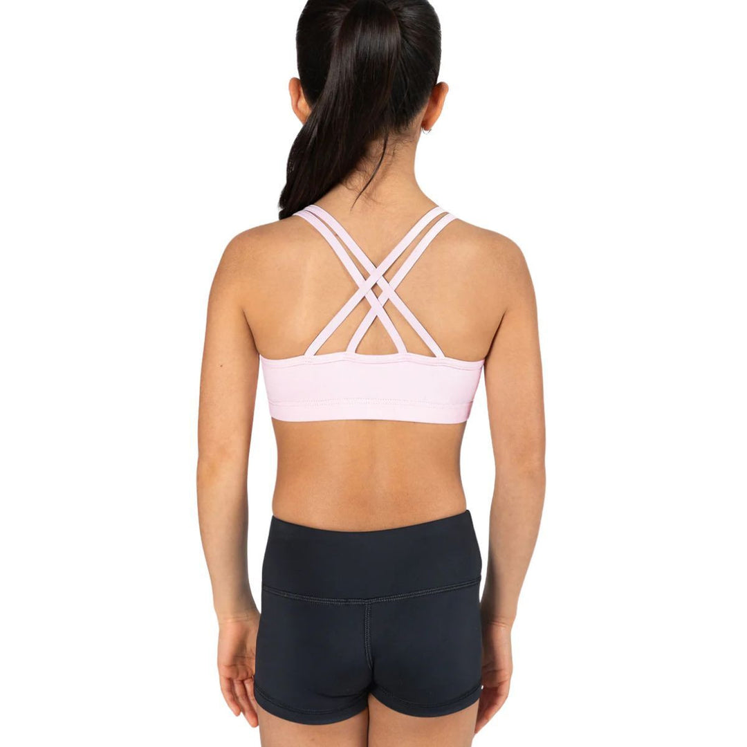 Energetiks Girls Roxy Cross Back Supportive Dance Crop Top