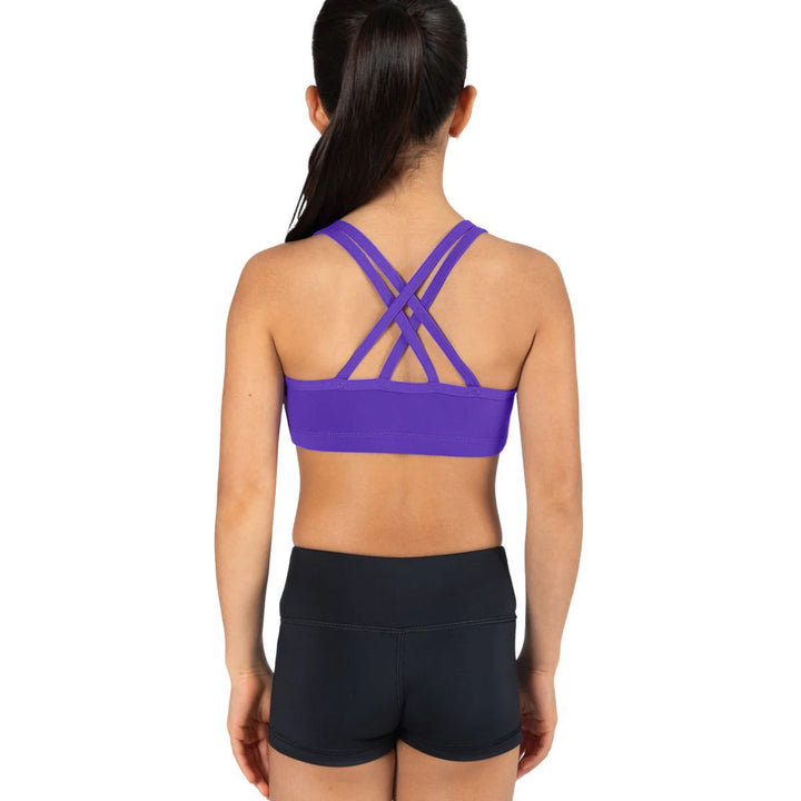 Energetiks Girls Roxy Cross Back Supportive Dance Crop Top