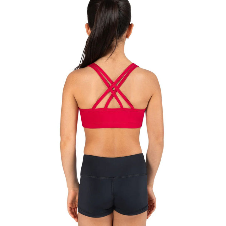 Energetiks Girls Roxy Cross Back Supportive Dance Crop Top