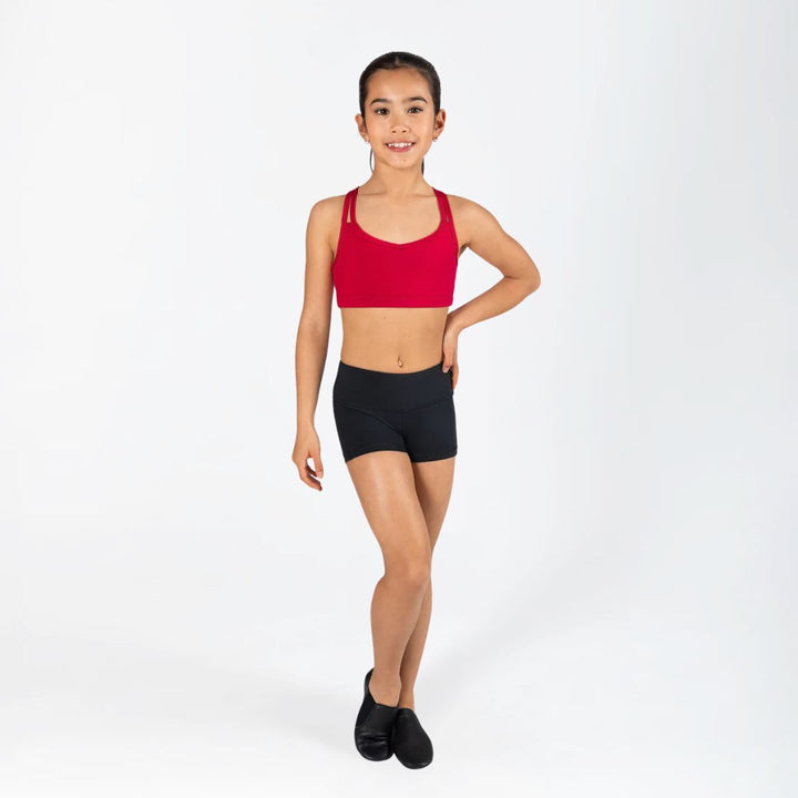 Energetiks Girls Roxy Cross Back Supportive Dance Crop Top